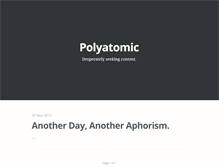 Tablet Screenshot of polyatomic.org
